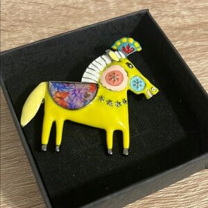 New Colorful Horse Enamel Work Brooch